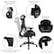 Flash Furniture Office Chair, Mesh, Black H-LC-1388F-1K-BK-GG - alternate 10